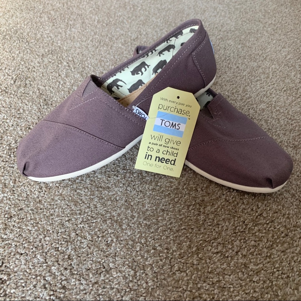Women’s Classic Toms in Ash Canvas